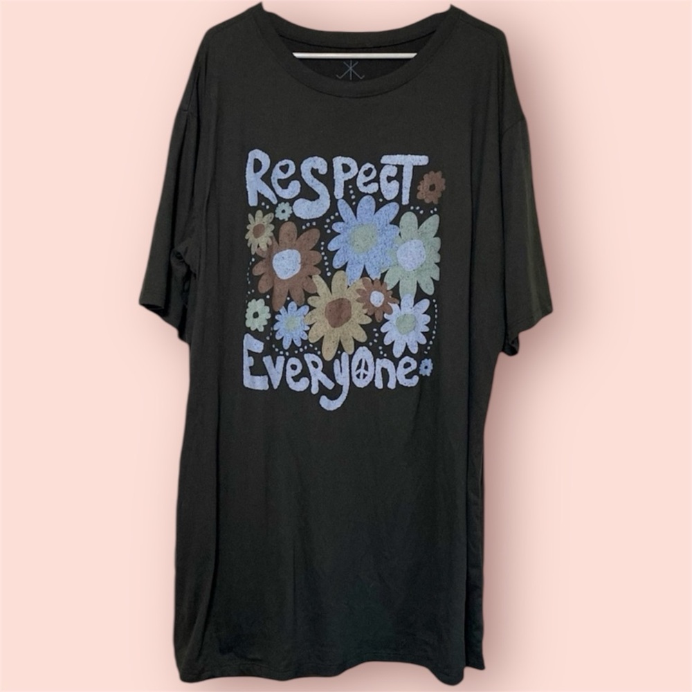 ‘Respect Everyone’ Oversized Sleep Shirt